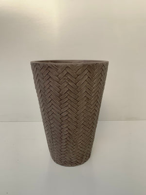 Macetero Mimbre-Moderno Cilíndrico