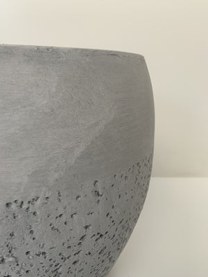 Macetero Piedra Porosa Blanco - Cilíndrico
