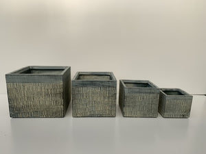 Macetero Rustic-Laja Cubo