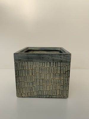 Macetero Rustic-Laja Cubo