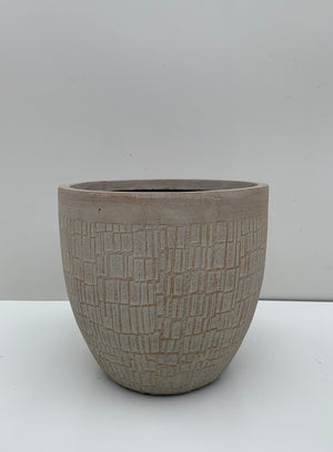 Macetero Bechamel Cuadriculado - Cilíndrico
