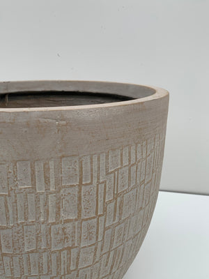 Macetero Bechamel Cuadriculado - Cilíndrico