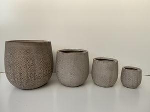 Macetero Flechas Rosa Cilíndrico