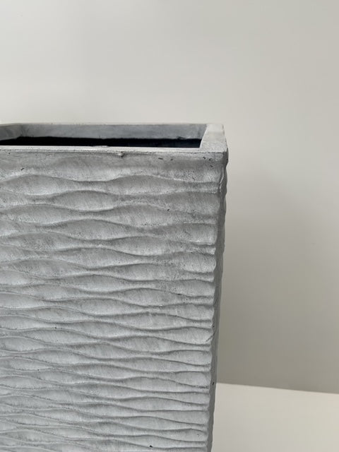 Macetero Hormigón de Río Cúbico