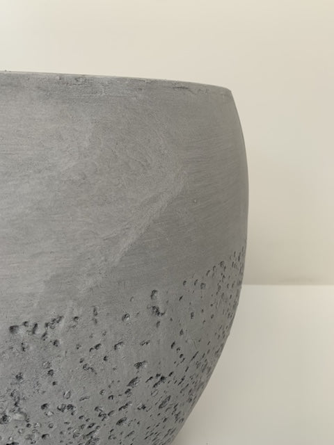 Macetero Piedra Porosa Blanco - Cilíndrico