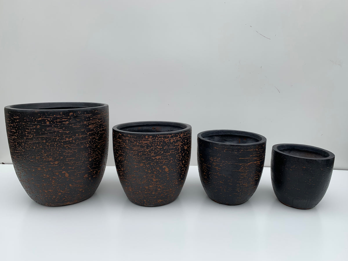 Macetero Craquelado Cilíndrico