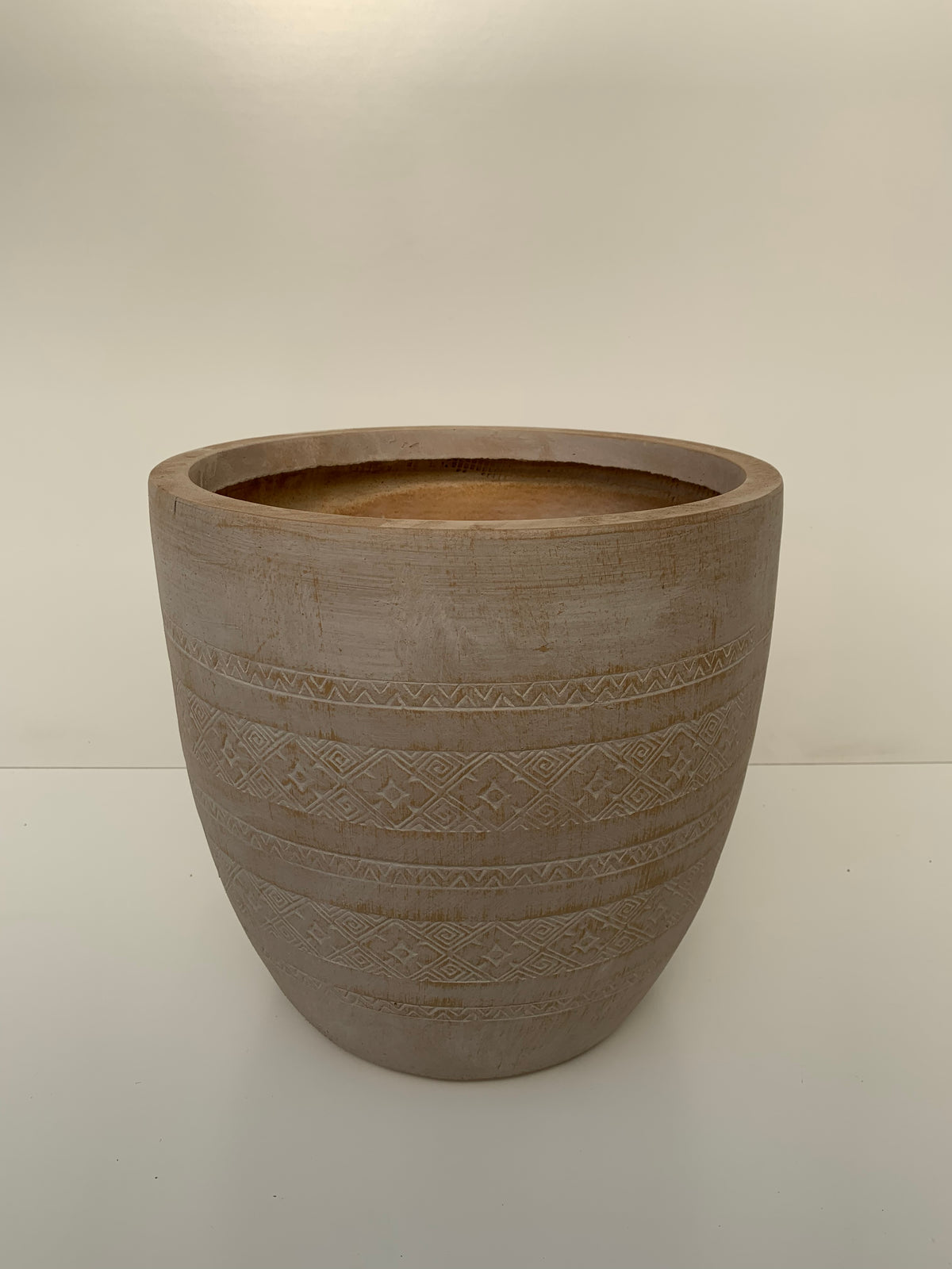 Macetero Tribal-Arcilla Cilíndrico