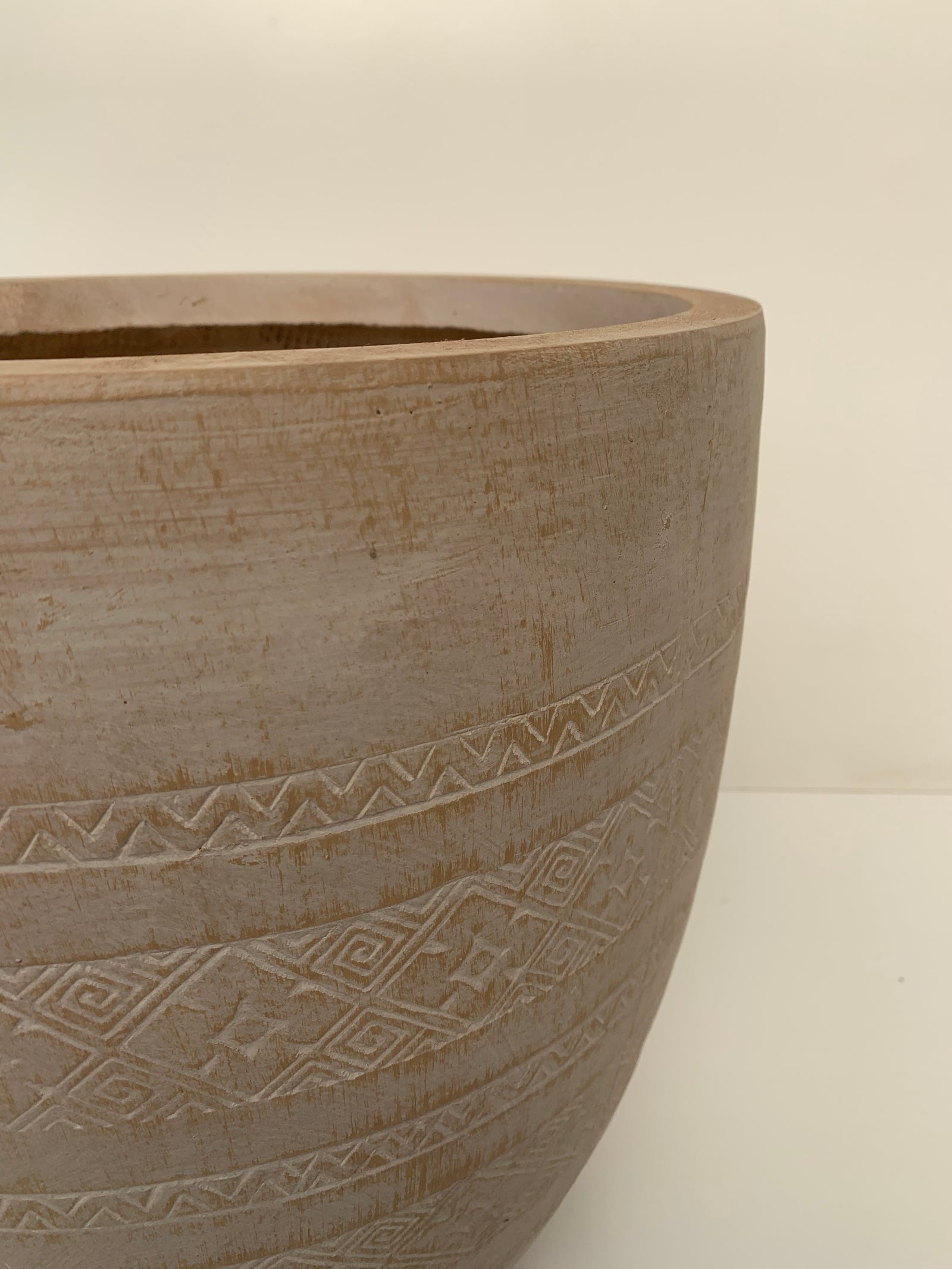 Macetero Tribal-Arcilla Cilíndrico