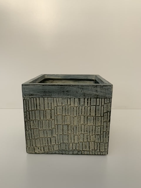 Macetero Rustic-Laja Cubo