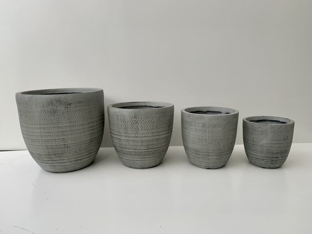 Macetero Mínimal-Rasguños Cilíndrico