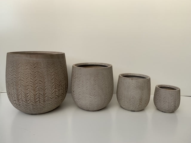 Macetero Flechas Rosa Cilíndrico